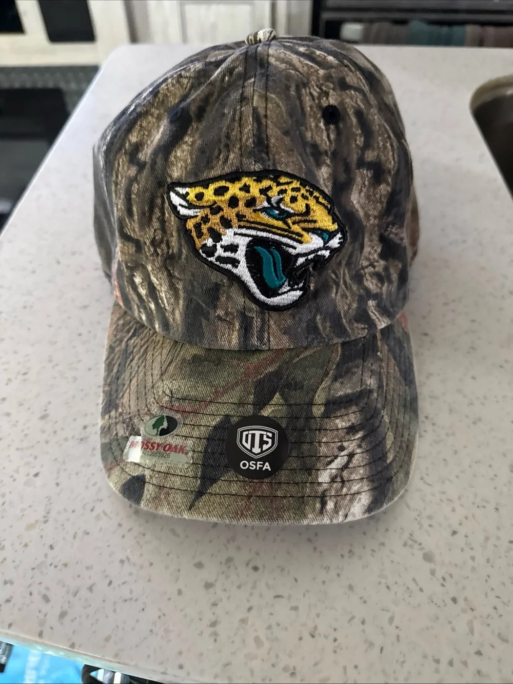 NWT New Jacksonville Jaguars Unisex Logo Mossy Oak Camo  Adjustable Hat